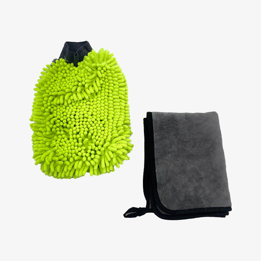 2-In-1 Wash Mitt & Towel Pack