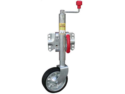 Gal Wind-Up Swing-Up Jockey Wheel  8" Steel Wheel