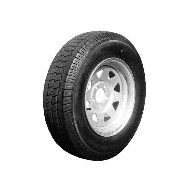 14"Gal Rim & Tyre 195R14C Radial Heavy Duty 950Kgs