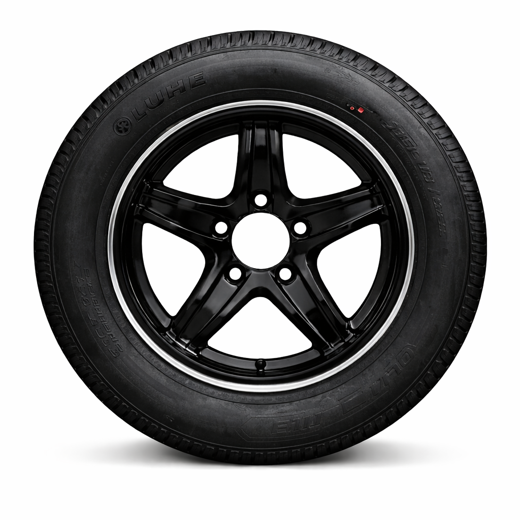 Puma 13" Black Alloy Rim & Tyre 165Rlt13