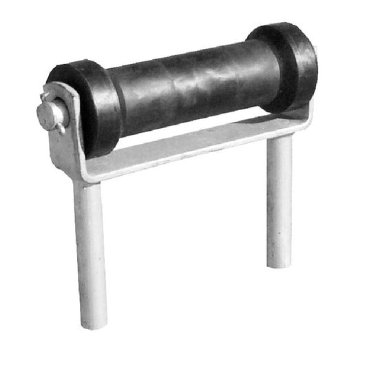 HARD POLY ROLLER & BRACKET 8"