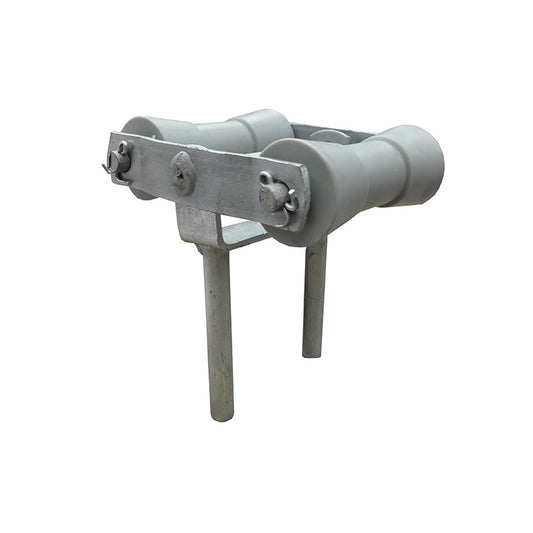 HARD POLY ROLLER & BRACKET 6"