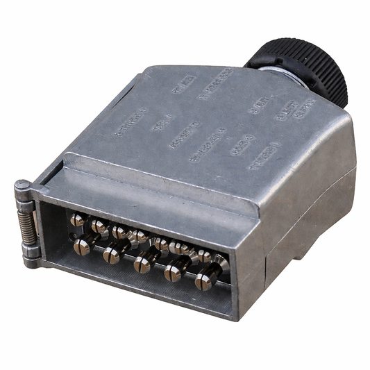 12 Pin Metal Trailer Plug  (Bulk)