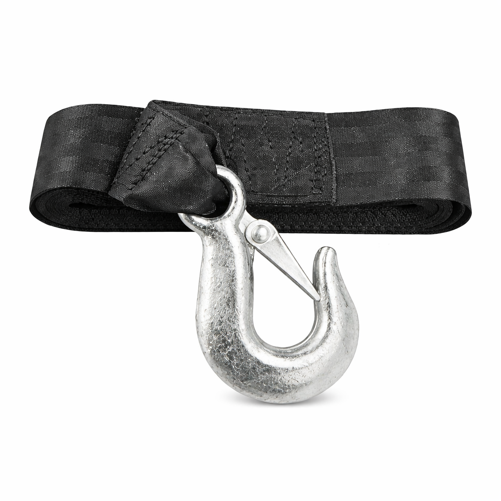 Winch Strap With Snap Hook  7.5M