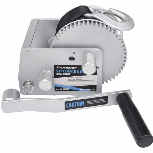 Dunbier  5-1/1-1 Winch & Webbing Strap