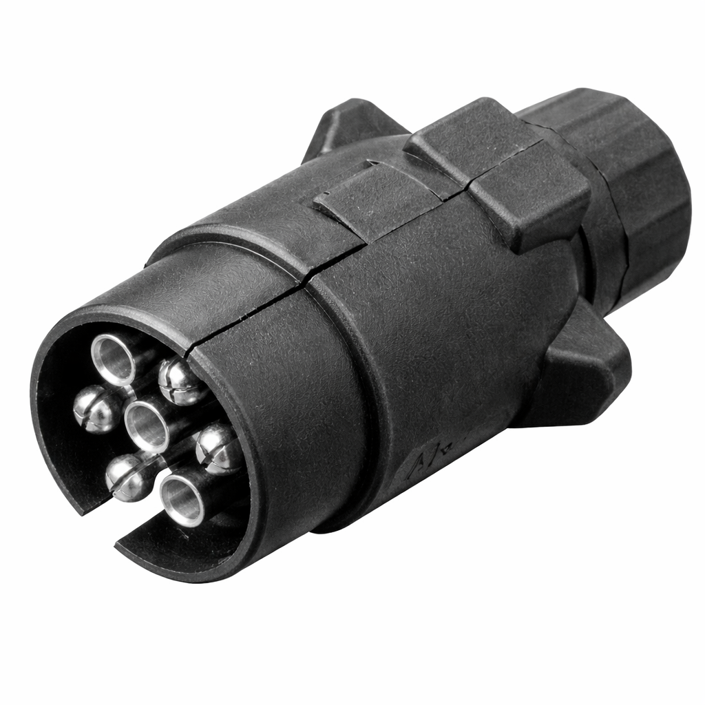 7 Pin Large Round Trailer Plug Vic & Sa  (Bulk)